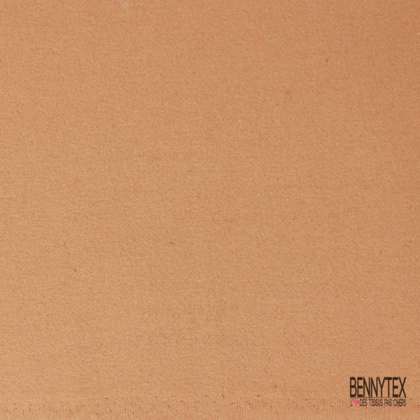 Velours de laine uni glaise