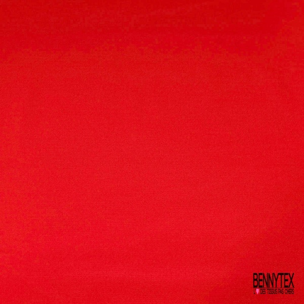Gabardine viscose sergé fine souple rouge cerise élasthanne