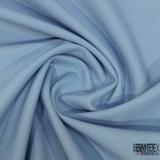 Gabardine de laine élasthanne froissée fine rayure blanc discret envers brun recto noir