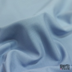 Gabardine de laine élasthanne froissée fine rayure blanc discret envers brun recto noir