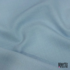 Gabardine de laine élasthanne froissée fine rayure blanc discret envers brun recto noir