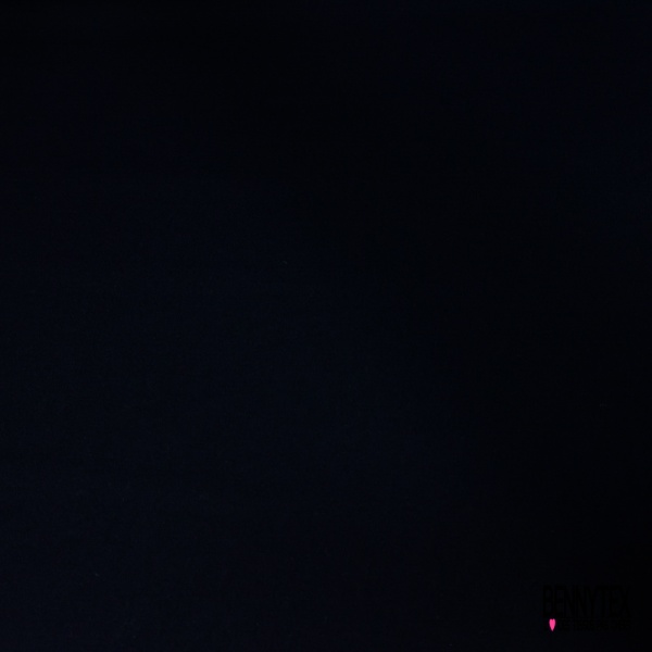 Gabardine polylaine uni bleu nuit semi rigide