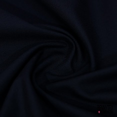 Gabardine polylaine uni bleu nuit