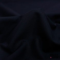 Gabardine polylaine uni bleu nuit
