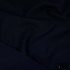 Gabardine polylaine uni bleu nuit