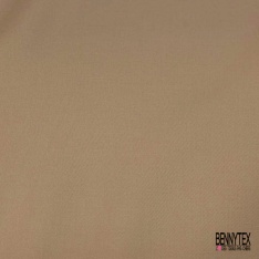 Gabardine polylaine uni taupe grisée