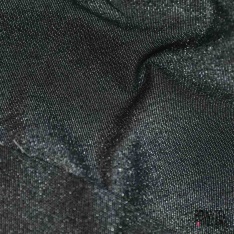 Toile coton fine lurex argent fond crème