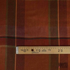 Satin viscose imprimé digital éventail de plume fond vert anglais profond