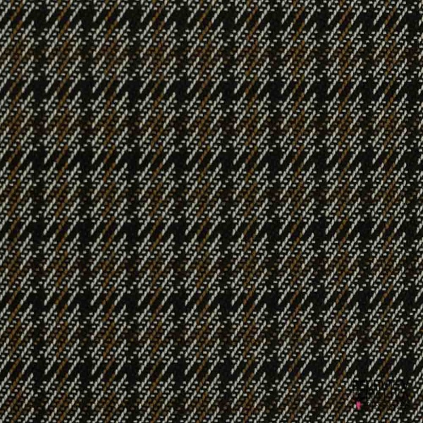 Natté de laine fantaisie vierge semi rigide lourd beige blanc brun