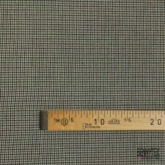 Drap de laine souple très fin pied de puce noir gris anthracite