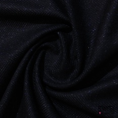 Chevron de laine souple chiné noir gris clair