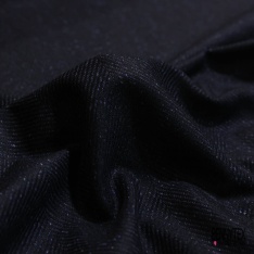 Chevron de laine souple chiné noir gris clair