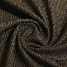 Chevron de laine cachemire souple marine noir chiné