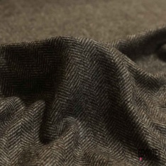 Chevron de laine cachemire souple marine noir chiné