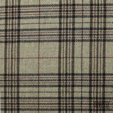 Chevron de laine souple blanc cassé marron chiné