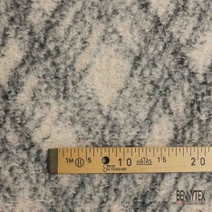 Mohair de laine vierge uni gris moyen