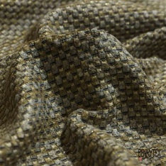 Natté de laine fantaisie vierge semi rigide lourd beige blanc brun