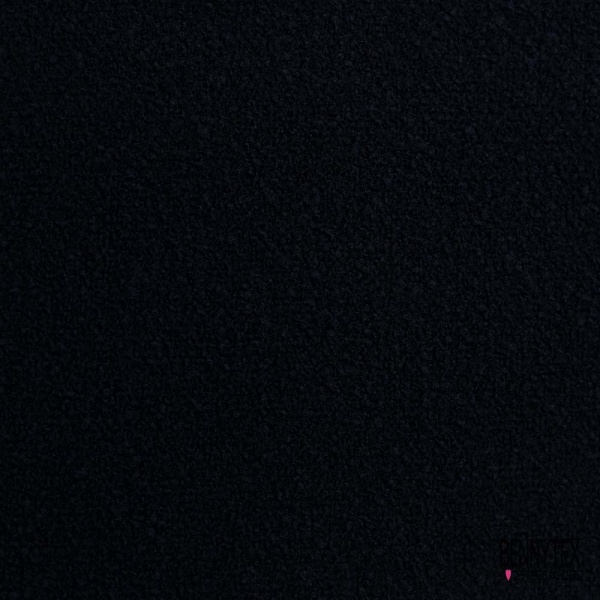 Laine bouclette souple et fluide ton bleu nuit