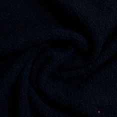 Laine bouclette souple et fluide ton bleu nuit