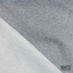 Molleton envers gratté rose dragées grande laize