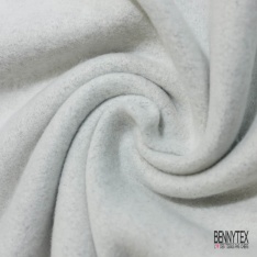 Molleton envers gratté rose dragées grande laize