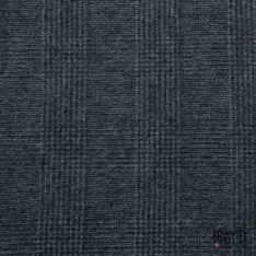 Tartan sergé de laine ton gazon rosée du matin blanc noir