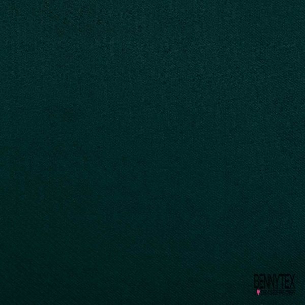 Sergé de laine fin fluide vert sapin