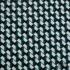 Satin viscose imprimé digital écossais ton orange brûlé roux moutarde brun