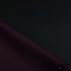 Gabardine de laine semi rigide métal ton sur ton noir