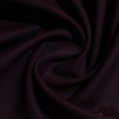 Gabardine de laine semi rigide métal ton sur ton noir