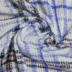 Coupon 3m jersey flammé blanc discret