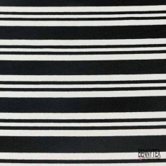 Jersey viscose imprimé rayure horizontale noir orange lurex or