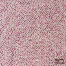 Jersey tricot lache coton laine chiné framboise blanc optique