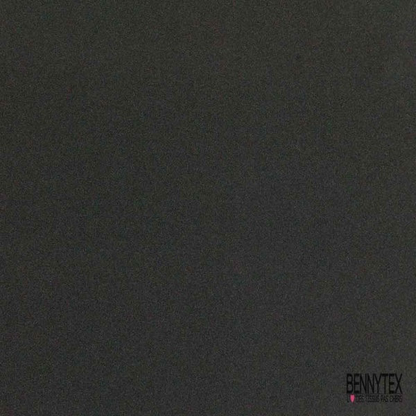 Maille polyester élasthanne uni noir