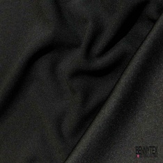 Maille polyester élasthanne uni noir
