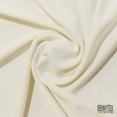 Maille polyester élasthanne uni corbeau