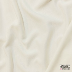 Maille polyester élasthanne uni corbeau