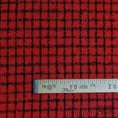 Natté haute couture polycoton beige perle noir lurex or