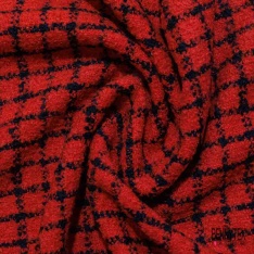 Natté haute couture polycoton beige perle noir lurex or