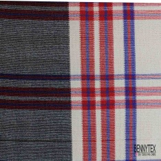 Jersey tricot gratté laine tartan lie de vin éclipse totale fond blanc optique