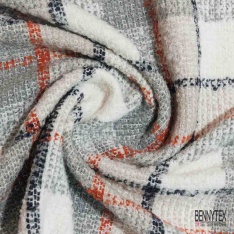 Laine bouclette souple et fluide ton bleu nuit