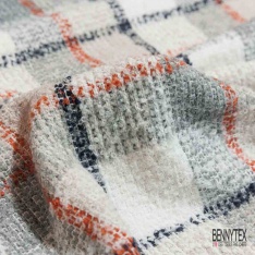 Laine bouclette souple et fluide ton bleu nuit