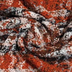 Laine mohair tricot fantaisie bouclette sinusoïde ton chaud