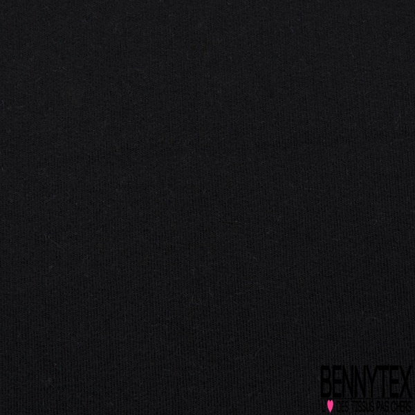 Molleton gratté noir grande laize