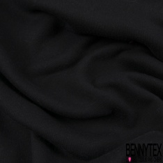 Coupon 3m molleton gratté noir grande laize