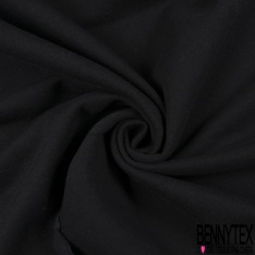 Coupon 3m molleton gratté noir grande laize