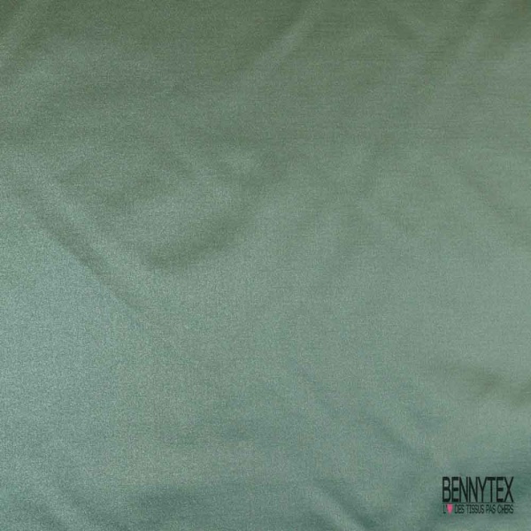 Satin d'ameublement coton polyester semi rigide uni jaune embrumé