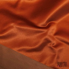 Satin d'ameublement coton semi rigide uni bleu aqua