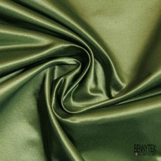 Satin d'ameublement coton semi rigide uni fougère