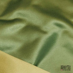 Satin d'ameublement coton semi rigide uni fougère